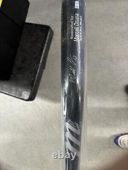 Marcel Ozuna Signed Replica Game Bat