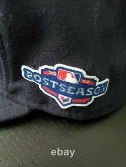 Mariano Rivera 2012 Postseason Signed Game Used Worn Hat Yankees Cap Steiner