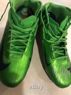Marshawn Lynch signed Game used shoes coa + Proof! Seahawks worn Beast Mode