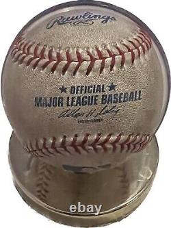 Max Scherzer Autographed Game Used Baseball (detroit Tigers #37)