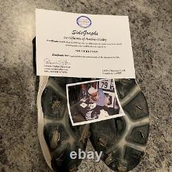 Micah Johnson Autographed Game Used Cleats Double Auto AKU Artist Rare