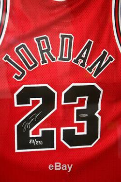 Michael Jordan'98 Nba Finals L. E. Signed Jersey Utah Final Game Used Floor Uda