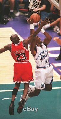 Michael Jordan'98 Nba Finals L. E. Signed Jersey Utah Final Game Used Floor Uda