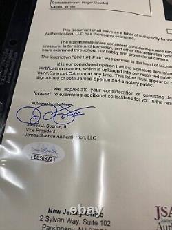 Michael Vick Atlanta Falcons Signed Game Used NFL Leather Football Jsa Loa Insc