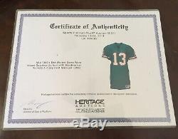 Mid 80s Dan Marino Game Used Worn Cold Weather Signed Jersey COA