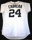 Miguel Cabrera Game Used 2014 Home Jersey Autographed And Inscribed