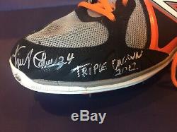 Miguel Cabrera Signed Cleat Inscribed Game Used 2012 Tigers Auto MLB Hologram
