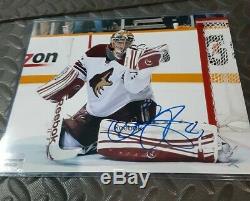 Mike Smith Game Worn Jersey, signed game used Smith hockey stick & 8x10 photo