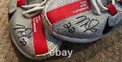 Mike Trout 2022 USED WORKOUT SHOES worn SIGNED auto Angels pair