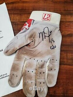 Mike Trout Angels Autographed Signed Game Used Batting Gloves