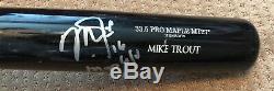 Mike Trout GAME USED 2016 UNCRACKED BAT autograph SIGNED Angels MVP Season