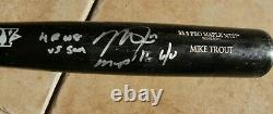 Mike Trout GAME USED 2016 UNCRACKED HOME RUN BAT AUTO SIGNED Angels MVP PSADNA10
