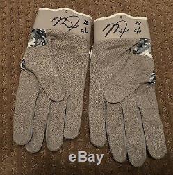Mike Trout GAME USED 2018 BATTING GLOVES PAIR game worn SIGNED auto ANGELS