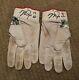 Mike Trout Game Used 2018 Batting Gloves Pair Game Worn Signed Auto Angels