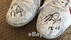 Mike Trout GAME USED 2018 CLEATS game worn SIGNED auto ANGELS MVP