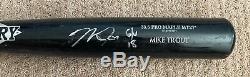 Mike Trout GAME USED 2018 UNCRACKED BAT autograph SIGNED Angels PHOTOMATCHED