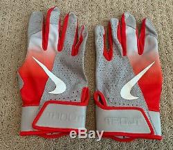 Mike Trout GAME USED 2019 BATTING GLOVES PAIR game worn SIGNED auto ANGELS MVP