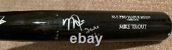 Mike Trout GAME USED 2020 UNCRACKED BAT autograph SIGNED Angels