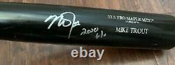 Mike Trout GAME USED 2020 UNCRACKED BAT autograph SIGNED Angels