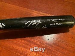 Mike Trout Game Used Signed Bat 2016 G/U MVP YEAR Anderson Authentics