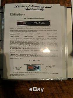 Mike Trout Game Used Signed Bat PSA 10