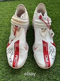 Mike Trout Los Angeles Angels Game Used Cleats 2021 Signed Anderson LOA
