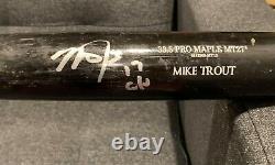 Mike Trout Signed 2017 Game Used Old Hickory Bat 17 G/U PSA / Anderson COA