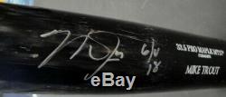 Mike Trout Signed Autographed Game Used Uncracked 2018 Bat Angels Anderson AA