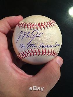 Mike Trout Signed Game Used Ball from 1st ML HR Game-Angels/MLB History-MLB HOLO