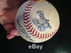 Mike Trout Signed Game Used Ball from 1st ML HR Game-Angels/MLB History-MLB HOLO