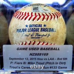 Mike Trout autographed signed Game Used MLB baseball PID PSA COA Home Run Game