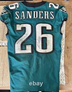 Miles Sanders Rookie Season Game Used + Autographed Philadelphia Eagles Jersey