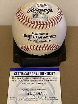 Mookie Betts Autographed Signed MLB Game Used Baseball PSA MLB Holo Dodgers Auto