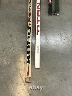 NHL Signed Game Used Hockey Stick WAYNE GRETZKY, GARTH SNOW, NOLAN PRATT (4)