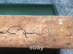 NY Yankees Mariano Rivera Game Used Signed Pitching Rubber Saves #584,585,586