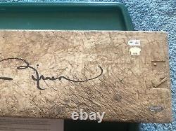 NY Yankees Mariano Rivera Game Used Signed Pitching Rubber Saves #584,585,586