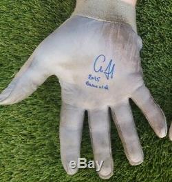New York Yankees Aaron Judge Signed Game Used Batting Gloves Players Direct COA