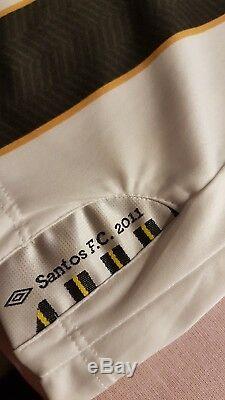 Neymar Worn Signed Shirt Santos Brazil Game used Jersey PSG maillot porté Messi