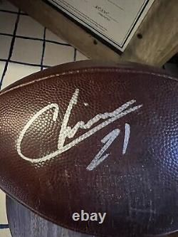 Nfl game used football Salute To Service Carolina Panthers Signed By Brian Burns