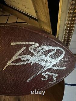 Nfl game used football Salute To Service Carolina Panthers Signed By Brian Burns