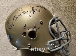 Notre Dame Fighting Irish Game Used Helmet. Signed By 2011-2012 Seniors