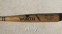 Oakland Athletics Jose Canseco Signed/Inscribed Game Used Cracked Worth Bat