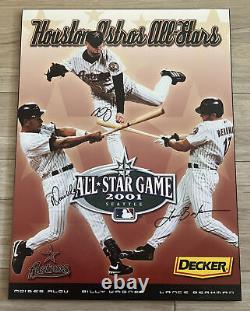 Olympic Stadium Montreal Expos Game Used Visiting Clubhouse Astros Signed Poster