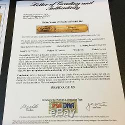 One Of The Finest 1986 Robin Yount Signed Game Used Baseball Bat PSA DNA GU 9.5
