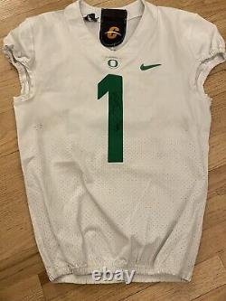 Oregon Ducks Game Used Jersey Game Worn Jersey Noah Sewell Practice SIGNED