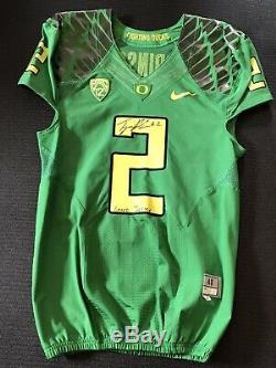 Oregon Ducks Tyree Robinson Signed Game Used Jersey Game Worn Jersey