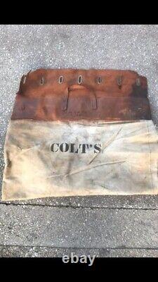 Original Baltimore Colts equipment bag signed by Andy Nelson