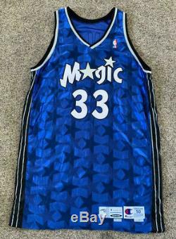 Orlando Magic Grant Hill #33 00/01 Champion Signed Auto Game Used Issued Jersey