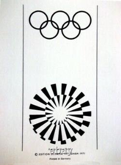 Otmar Alt 1972 Original Olympic Games Munich poster 40 X 25 (edition 3)