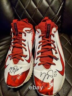 PROMO SAMPLE GAME WORN Mike Trout SEASON USED 2015 Signed Autographed
